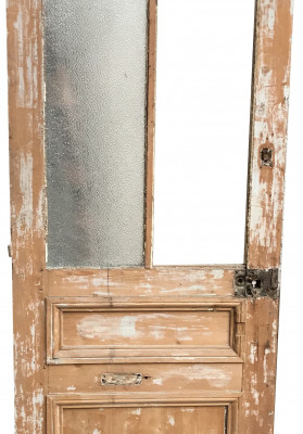 Porte ancienne vitrée en bois