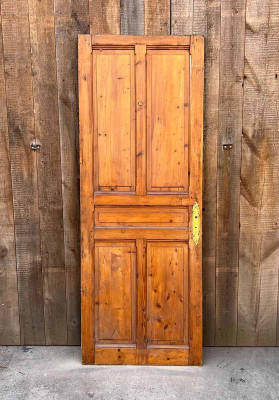 Porte ancienne en sapin 82x220 cm