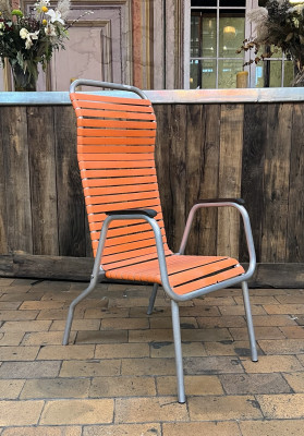 Fauteuil Thonet orange