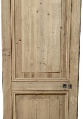 Porte en bois décapée