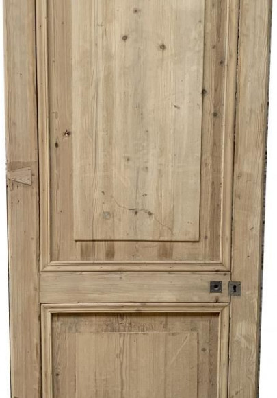 Porte en bois décapée