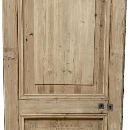 Porte en bois décapée