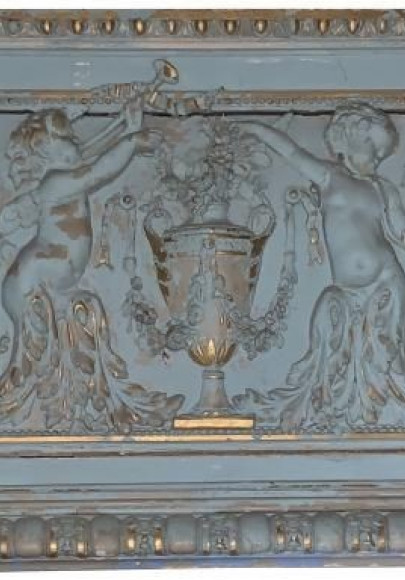 Boiserie bleue