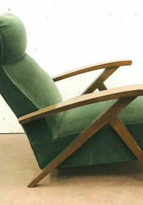 Suite de quatre fauteuils relax des années 1970